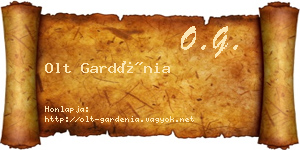 Olt Gardénia névjegykártya